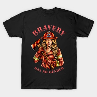 Firefighter Woman T-Shirt